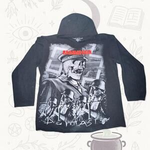 Rammstein Hooded Long Sleeve Band Tee XL